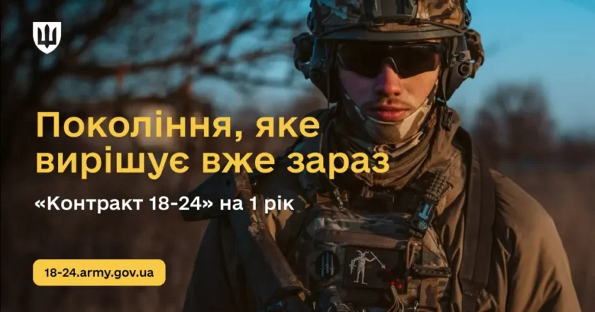  Міністерство оборони запускає ініціативу “Контракт 18-24” для добровольців